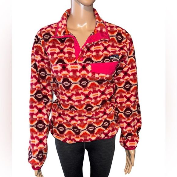 Patagonia Synchilla Snap-T Fleece Pullover Aberdeen‎ Jeweled Berry - Picture 1 of 8